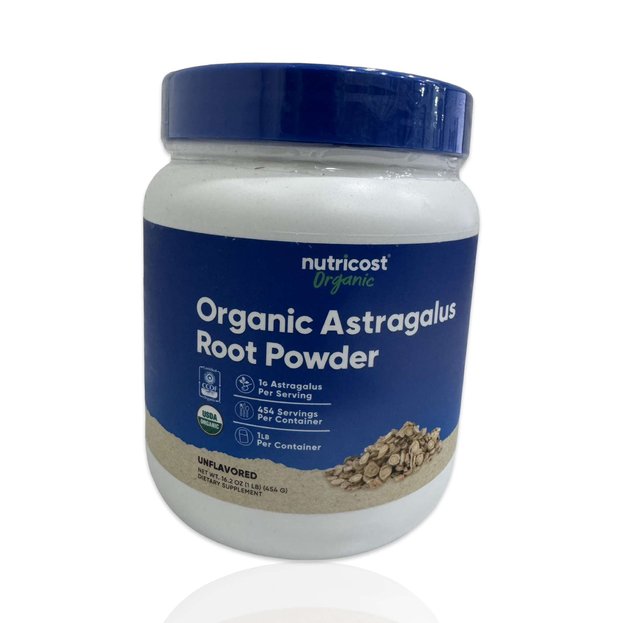 a2_9 Nutricost, Organic Astragalus Root Powder, Unflavored, 16 oz (454 g) - Image 1