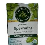 Traditional Medicinals, Organic Spearmint, Caffeine Free, 16 Wrapped Tea Bags, 0.85 oz (24 g)