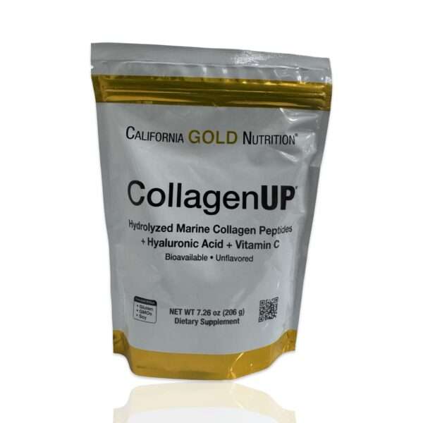 California Gold Nutrition, CollagenUP, Hydrolyzed Marine Collagen Peptides with Hyaluronic Acid and Vitamin C, Unflavored, 7.26 oz (206 g)