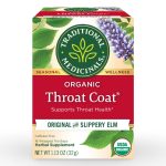 Traditional Medicinals Organic Throat Coat Tea 16 wrapped teabags