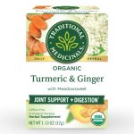 Traditional Medicinals Organic Turmeric & Ginger Tea 16 wrapped teabags