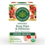 Traditional Medicinals Organic Rose Hips & Hibiscus Tea 16 wrapped teabags