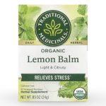 Traditional Medicinals Organic Lemon Balm Tea 16 wrapped teabags
