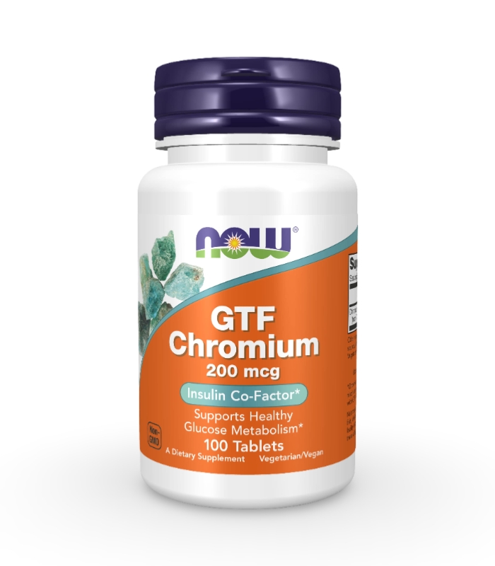 327342.jpg Now GTF Chromium 200 mcg 100 tablets - Image 1