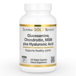 California Gold Nutrition, Glucosamine, Chondroitin, MSM Plus Hyaluronic Acid, 120 Veggie Caps