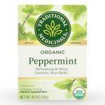 Traditional Medicinals Organic Peppermint Tea 16 wrapped teabags